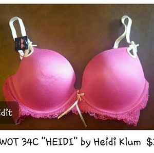 NWOT 34C Heidi Klum bra